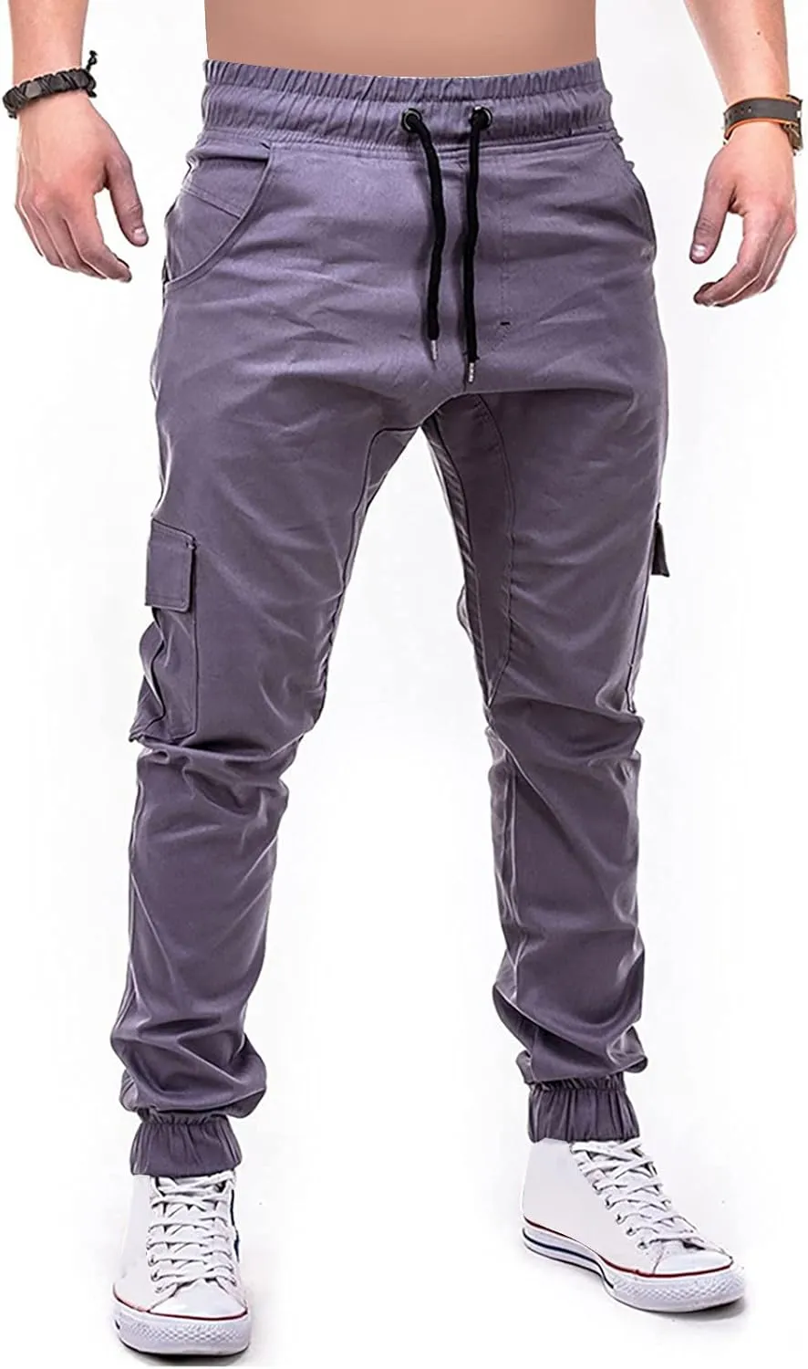 Men's Fashion Loose Handsome PocketJeans Pants Tooling Camouflage Pants M-4XL