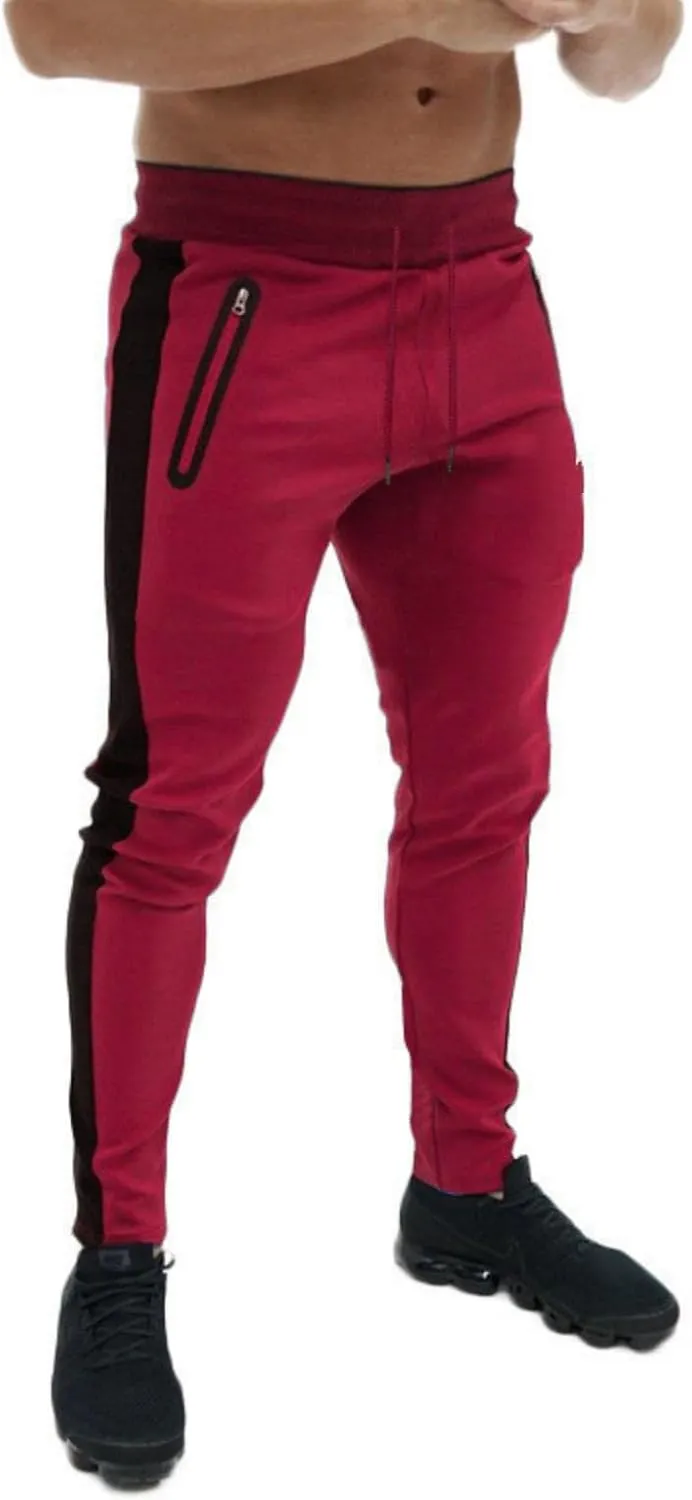 Men's Joggers Sweatpants Casual Open Bottom Straight Leg Pants Slim Fit for Running Urban Streetwear Hip Hop