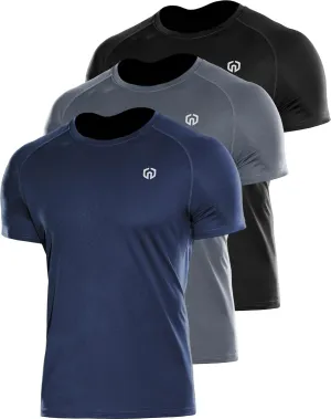 NELEUS Men's Dry Fit Athletic Running Shirt