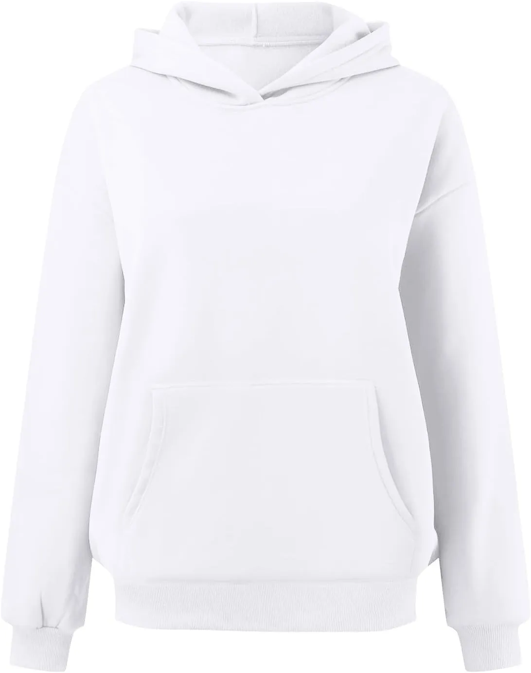 Oversized Plain Hoodies for Women Casual Trendy 2024 Fall Outfits Fleece Y2K Sweatshirts Pullover Long Sleeve Tops