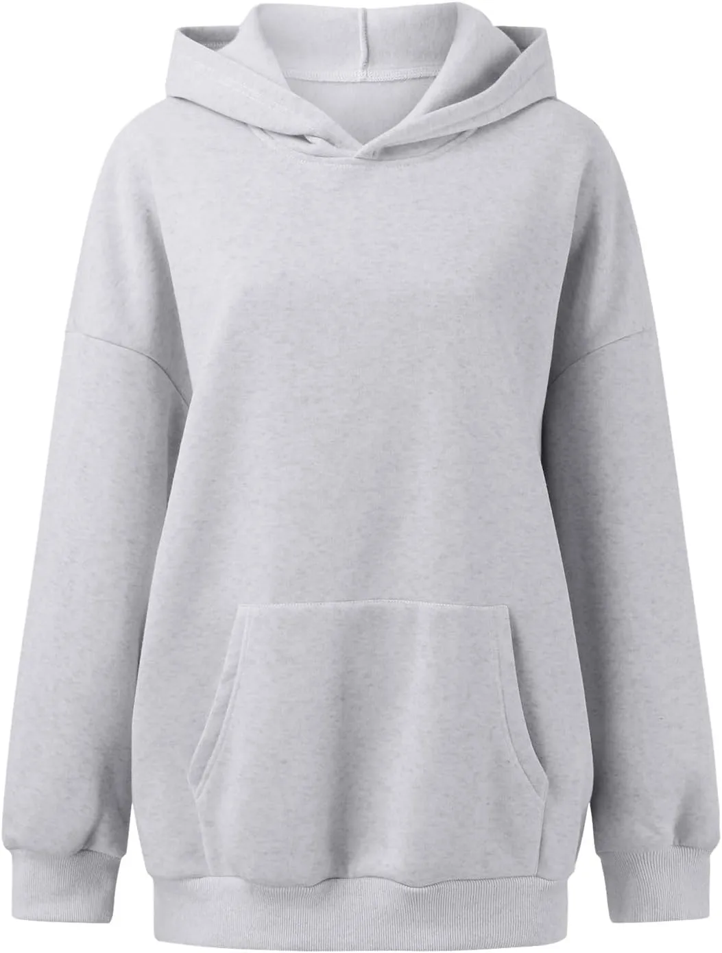 Oversized Plain Hoodies for Women Casual Trendy 2024 Fall Outfits Fleece Y2K Sweatshirts Pullover Long Sleeve Tops