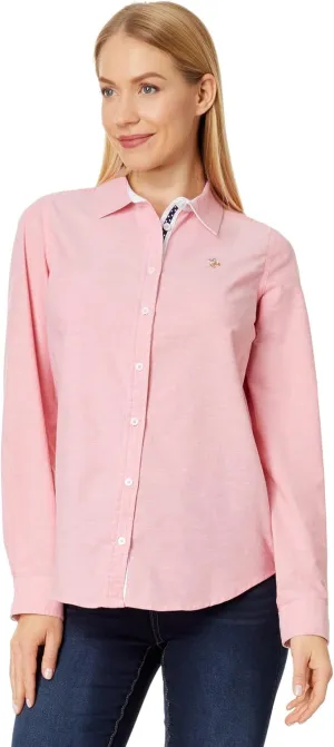 Oxford Shirt with Multi-Tonal Small Logo