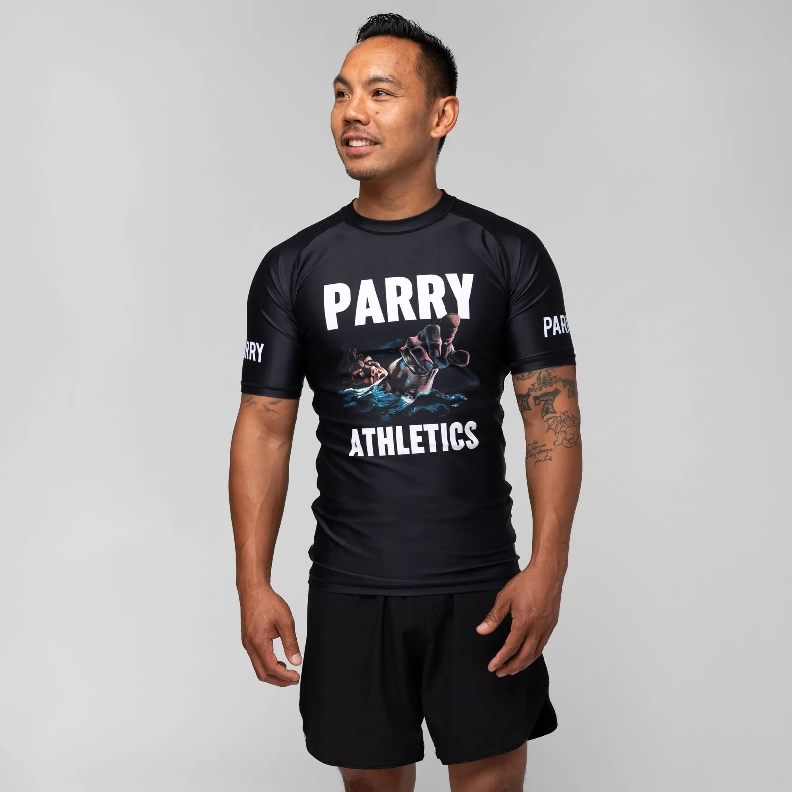 PARRY "Someone Talked" Short Sleeve Rash Guard
