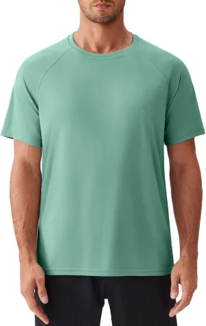 PINSPARK Mens Swim Shirt Short Sleeve UPF 50  Sun Protection Shirts Rash Guard Quick Dry Tshirts Beach Water Athletic Shirt