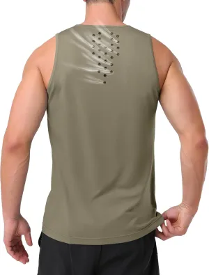 Pioneer Camp Men's Workout Tank Tops Quick Dry Sleeveless T Shirts Athletic Running Gym Beach Muscle Tee