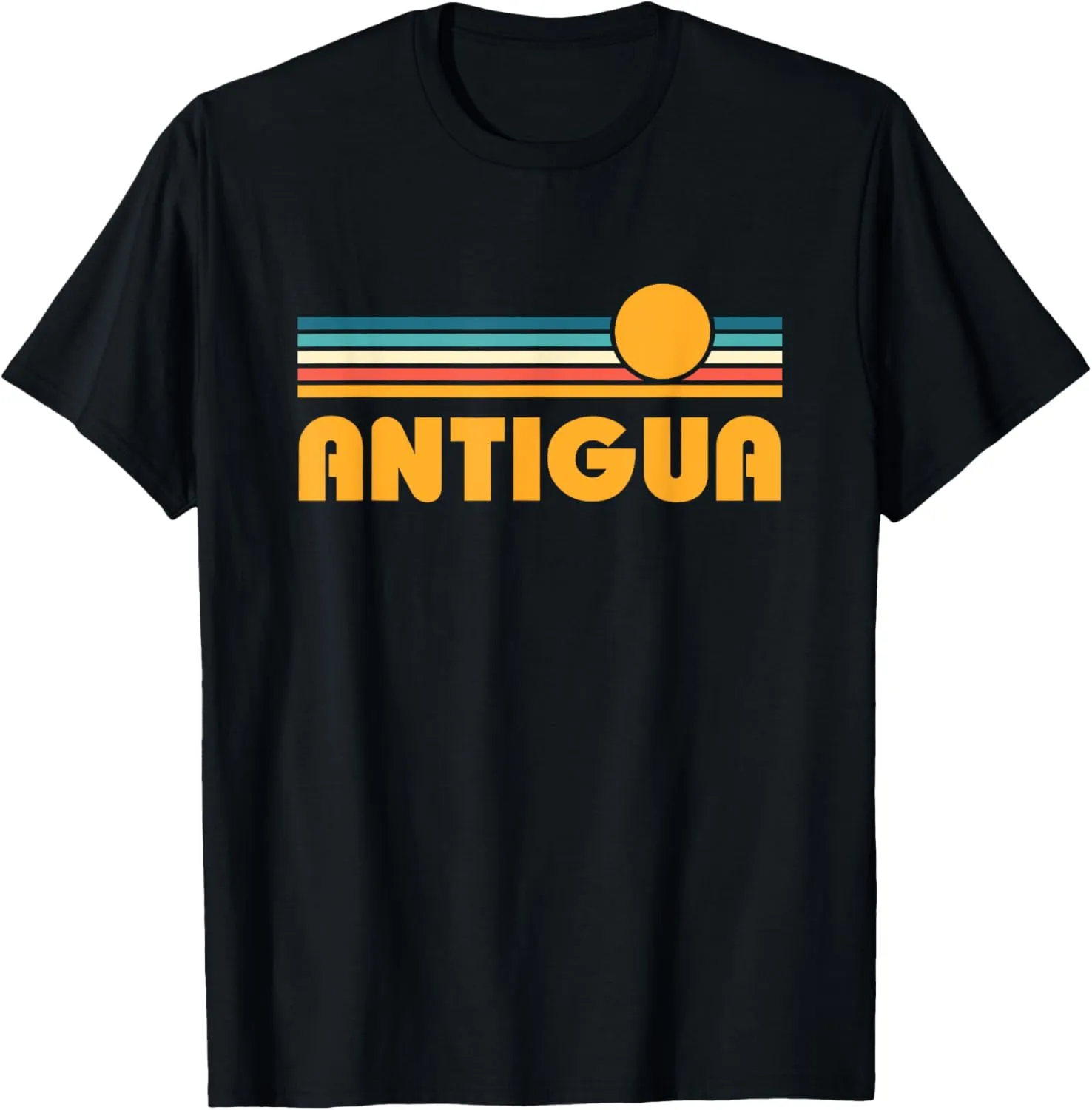 Retro Antigua Barbuda Vintage Sunset T-Shirt