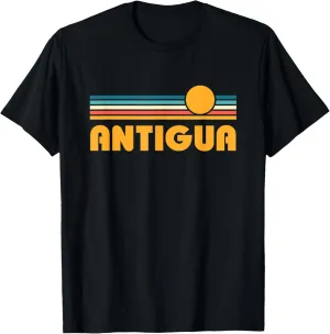 Retro Antigua Barbuda Vintage Sunset T-Shirt