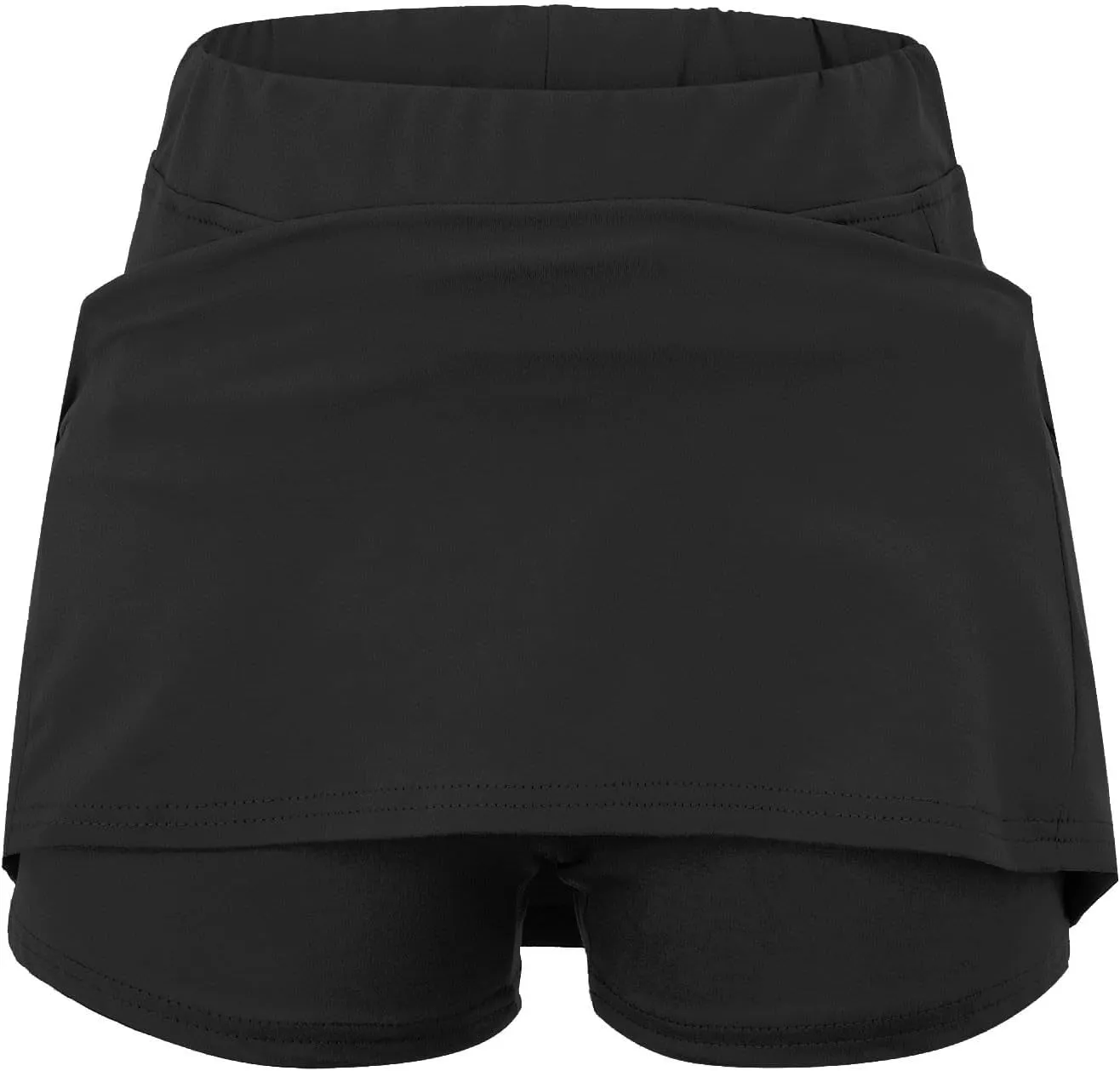Skorts for Women with Pockets Casual Plus Size High Waist Tummy Control Athletic Skirts with Shorts Underneath