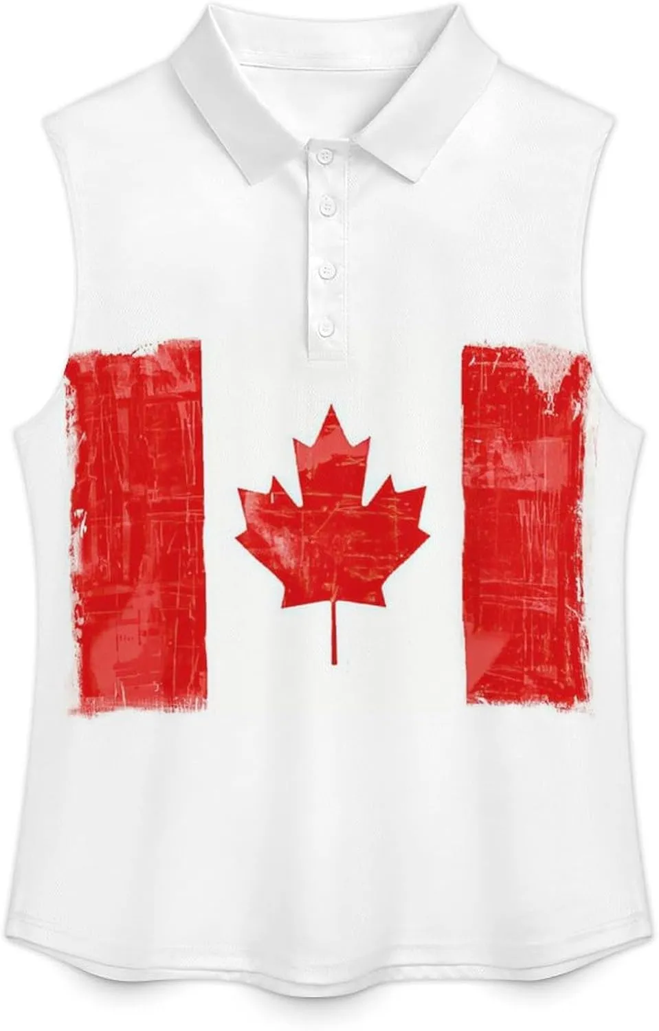 Sleeveless Shirts for Women Venezuela Flag V Neck Shirt Casual PO-LO Tank Top Pullover Quick Dry with Designs