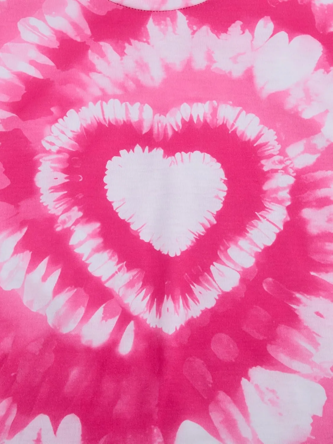 SOLY HUX Toddler Girl's Tie Dye T-Shirt Cute Heart Graphic Tee Shirts Casual Summer Short Sleeve Tops