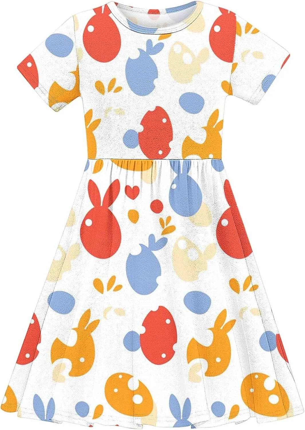 Summer Dresses for Girl 2025 Casual Ruffle Sleeves Mini Dress Sundresses Floral Boho Beach Sundress with Pockets
