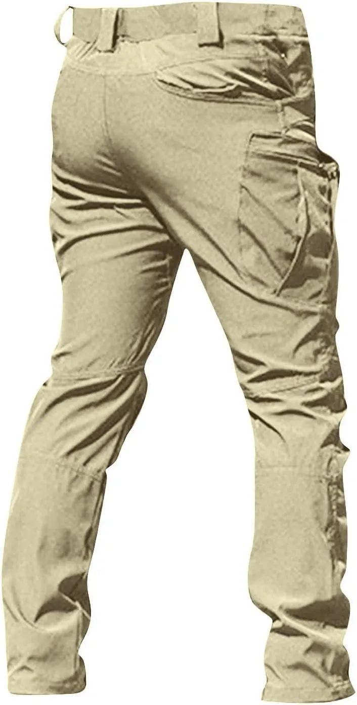 Tactical Pants for Men Water Resistant Hiking Cargo Pants Multi Pockets Stretch Waterproof Quick Dry Work Pants