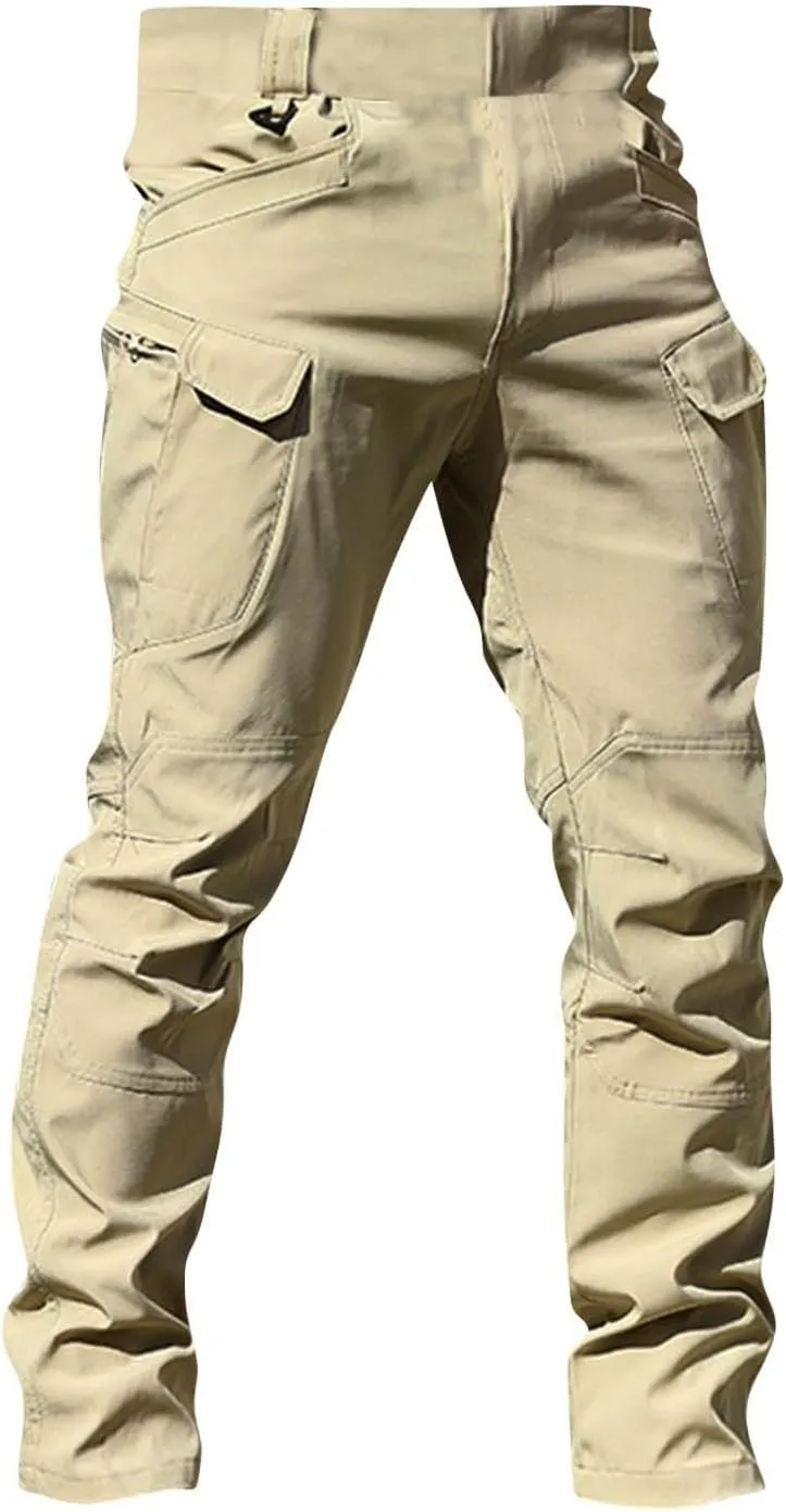 Tactical Pants for Men Water Resistant Hiking Cargo Pants Multi Pockets Stretch Waterproof Quick Dry Work Pants