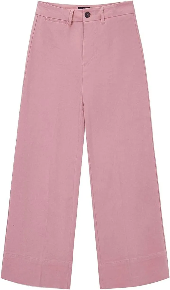 Taloyone High Waisted Casual Chino Pants for Women Work Trouser Slacks Women's Lounge Dress Pants