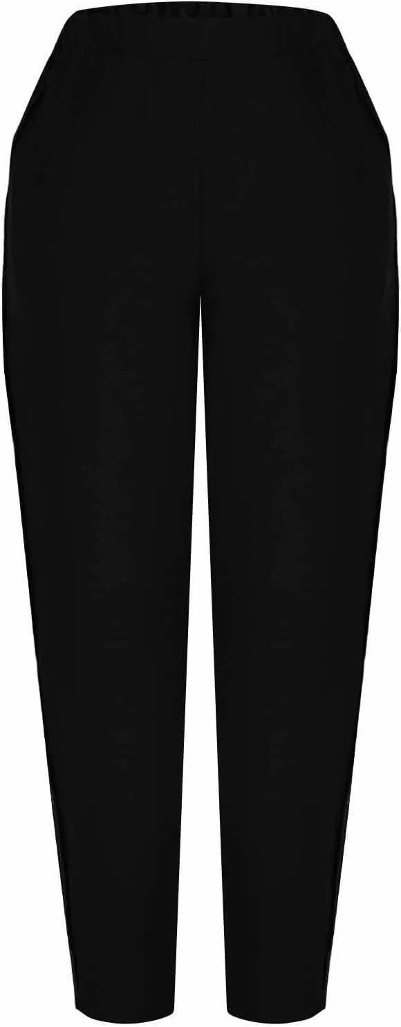 TARIENDY Women's Wide Leg Lounge Pants Womens Side Button Elastic Pants high Waist Comfy Trousers Summer Casual Outfits