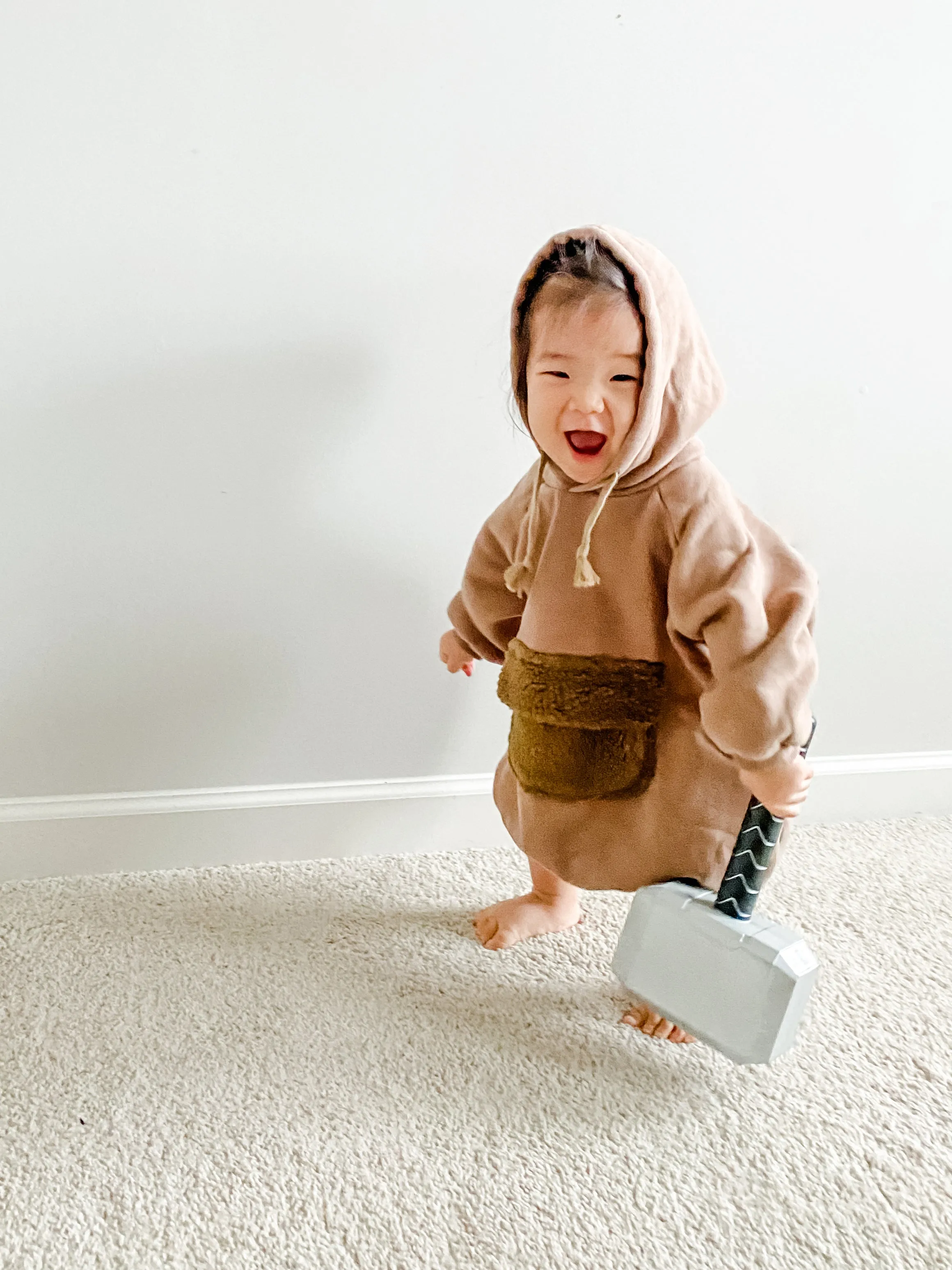 Teddy Pocket Hoodie Romper