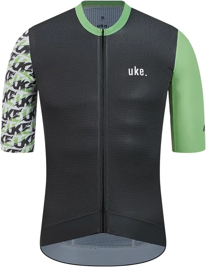 UKE Cycling Shirt Men's Short Sleeve Athletic Summer Breathable Quick Dry Top Racing Bicycle Shirt Free Cut 3 1 Pocket