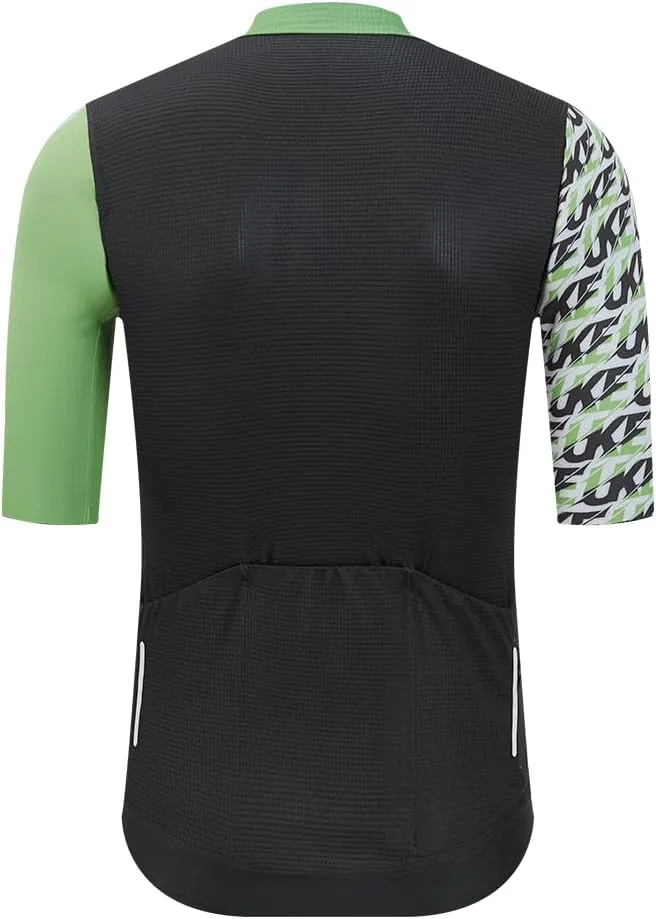 UKE Cycling Shirt Men's Short Sleeve Athletic Summer Breathable Quick Dry Top Racing Bicycle Shirt Free Cut 3 1 Pocket