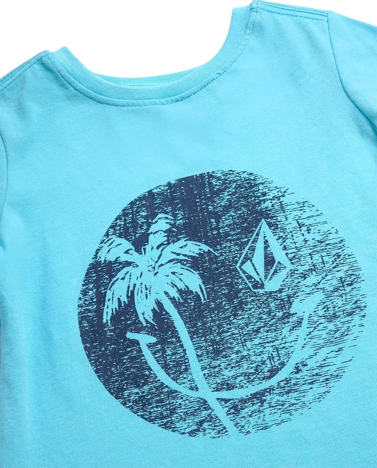 Volcom Baby Boys Swim Set - 2 Piece Short Sleeve Swim Shirt Graphic Tees & Board Shorts, Infant Toddler Little Boys Swimsuit