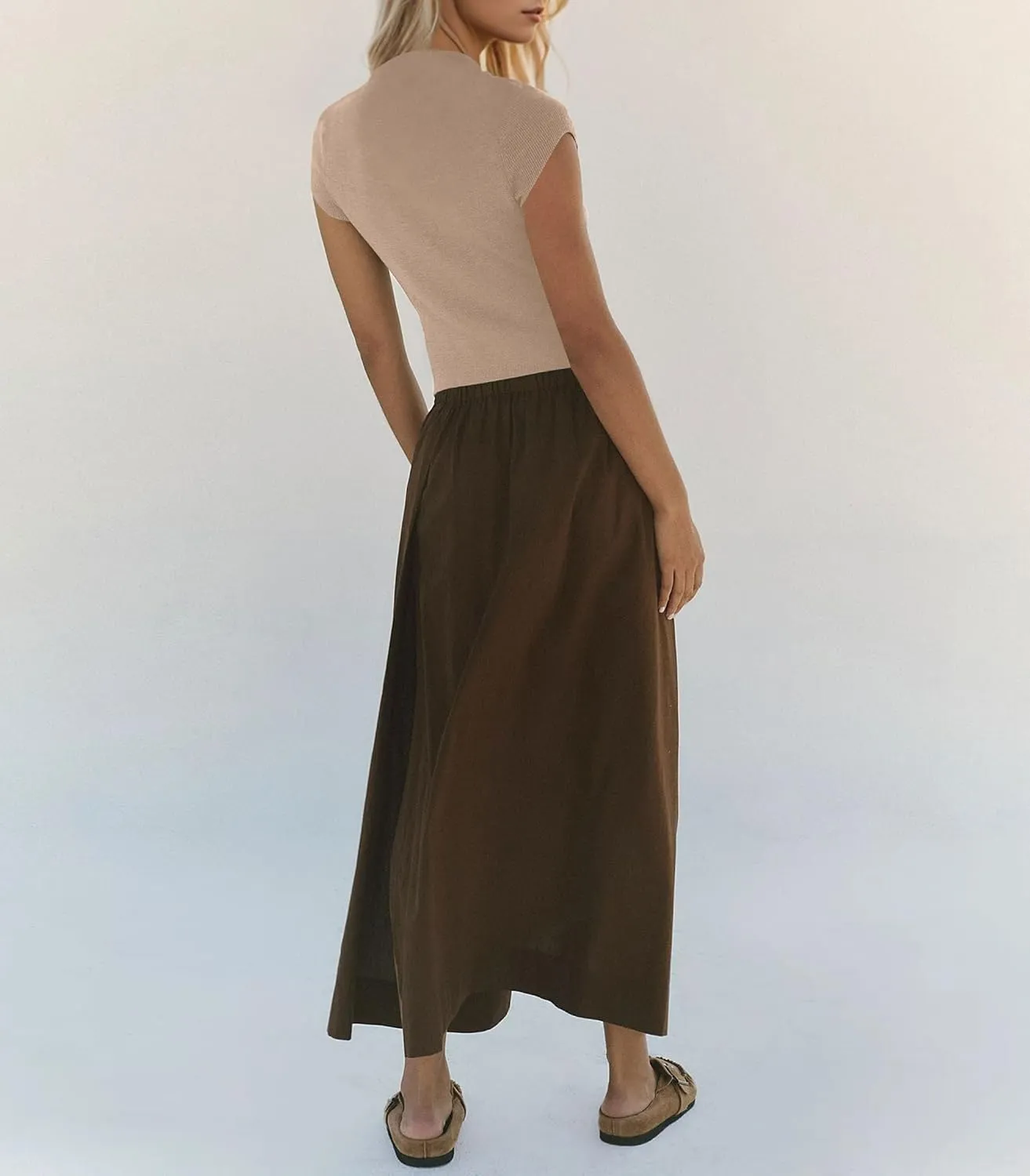 Women Lightweight Mock Neck Button Down Open Front Cardigan Sweater Top Solid Cap Sleeve Slim Fit Knit Tee Shirts