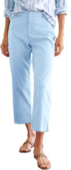 Womens Cargo Pants, Peasant Pants Straight Leg Casual Trendy Linen Plaid Adjustable