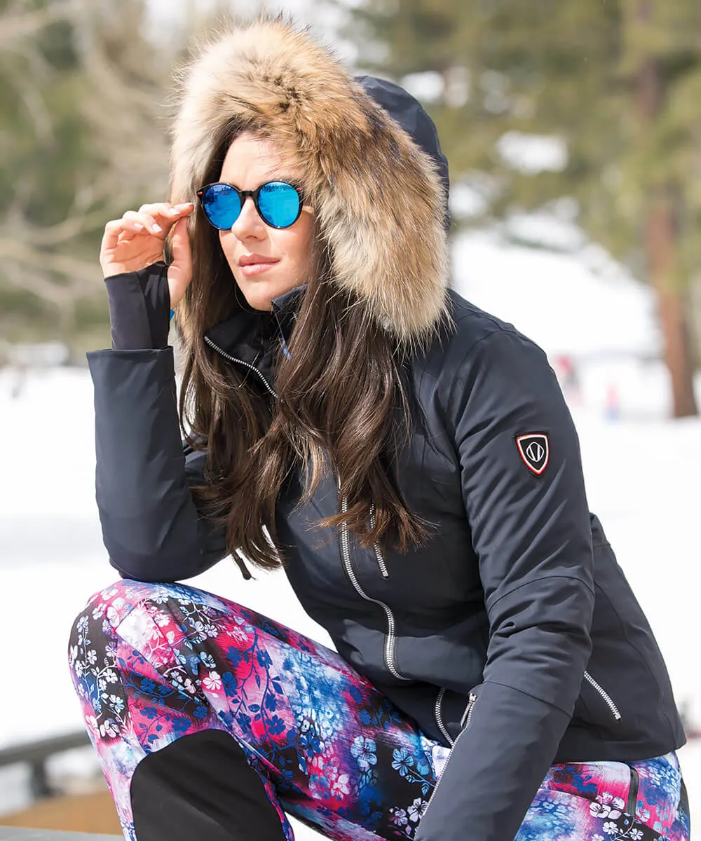 Women's Eliora Deluxe Waterproof Insulated Stretch Jacket With Removable Fur Ruff