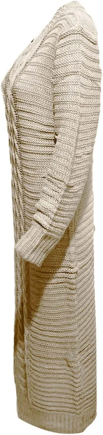 Women's Fall Winter Casual Trendy Crew Neck Long Sleeve Bodycon Knit Sweater Dress Plus Size, S-3XL