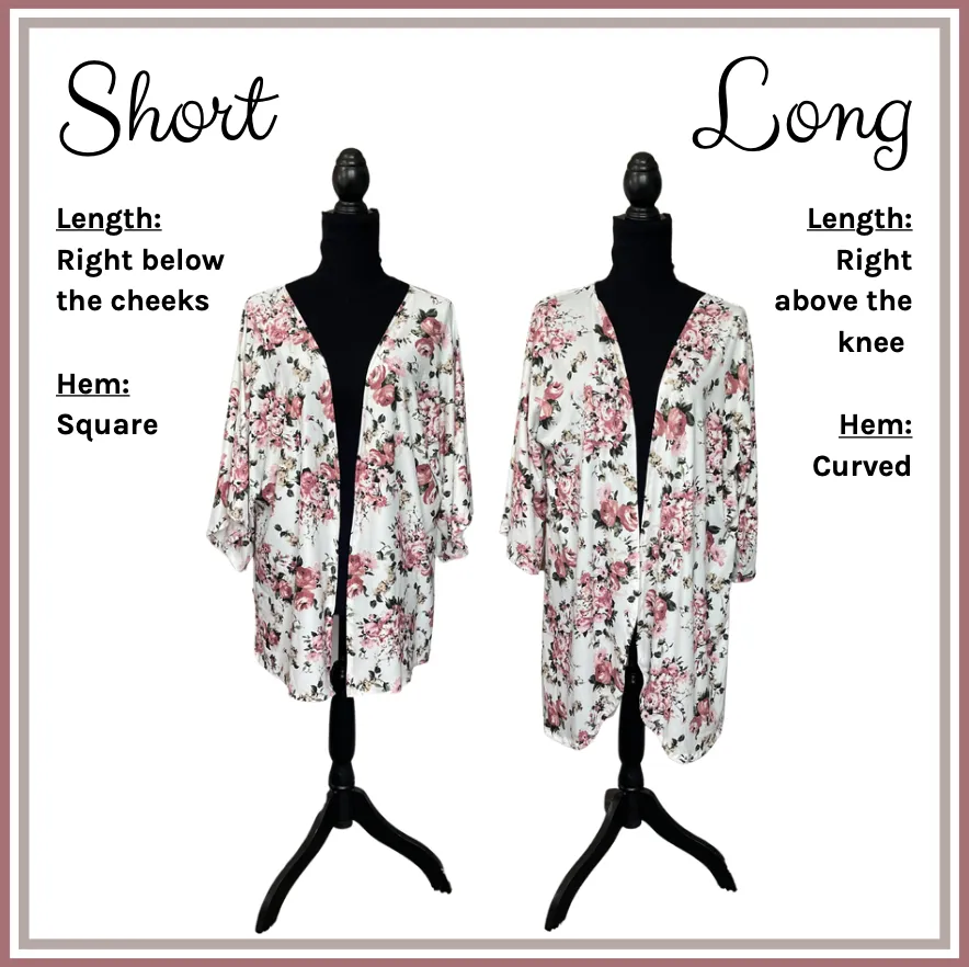 Women's Merlot Floral Kimono