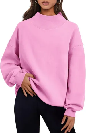 Womens Oversized Sweatshirts Turtleneck Pullover Long Sleeve Hoodies Tops - Fall Outfits 2024 Clothes