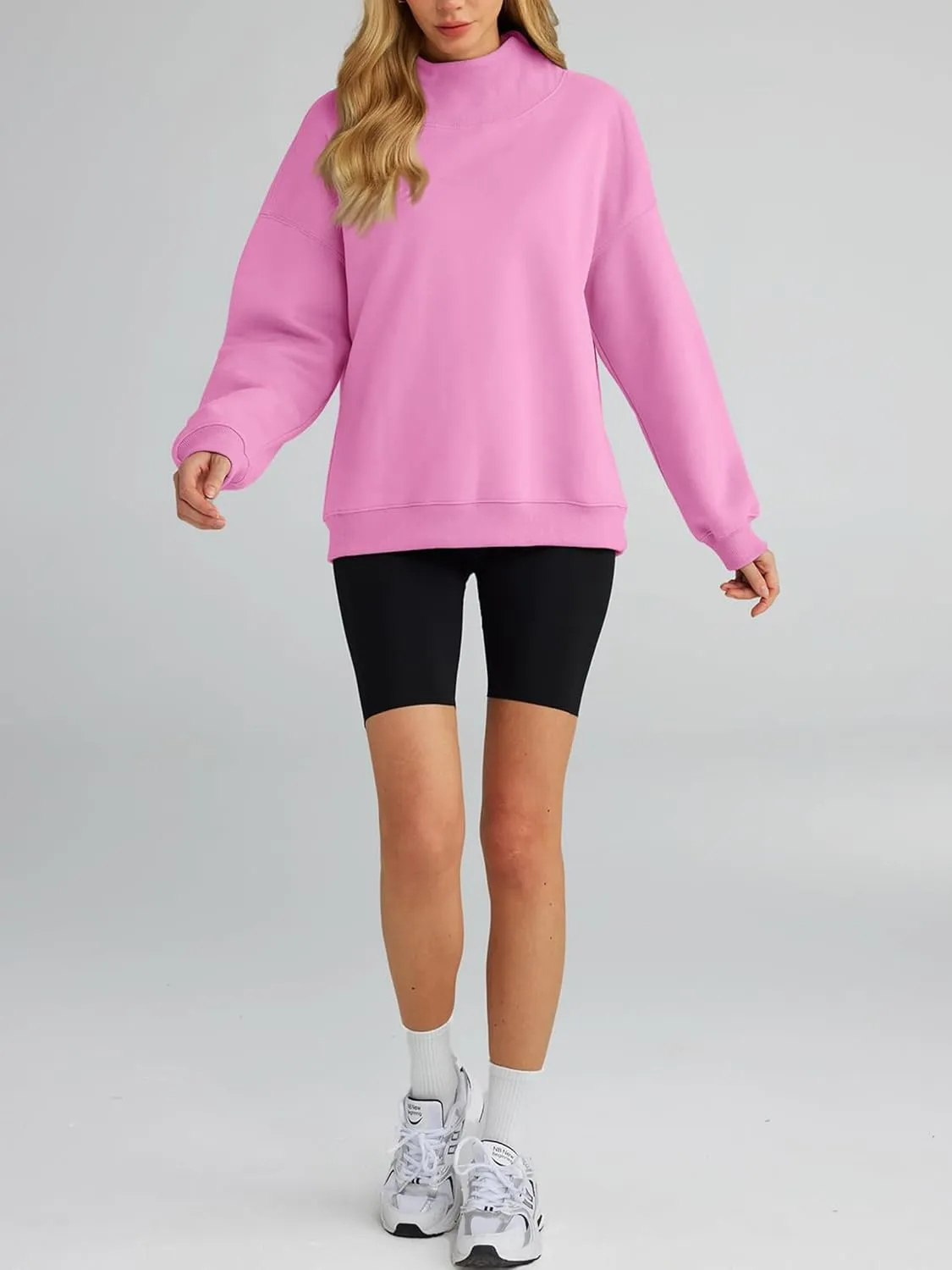 Womens Oversized Sweatshirts Turtleneck Pullover Long Sleeve Hoodies Tops - Fall Outfits 2024 Clothes