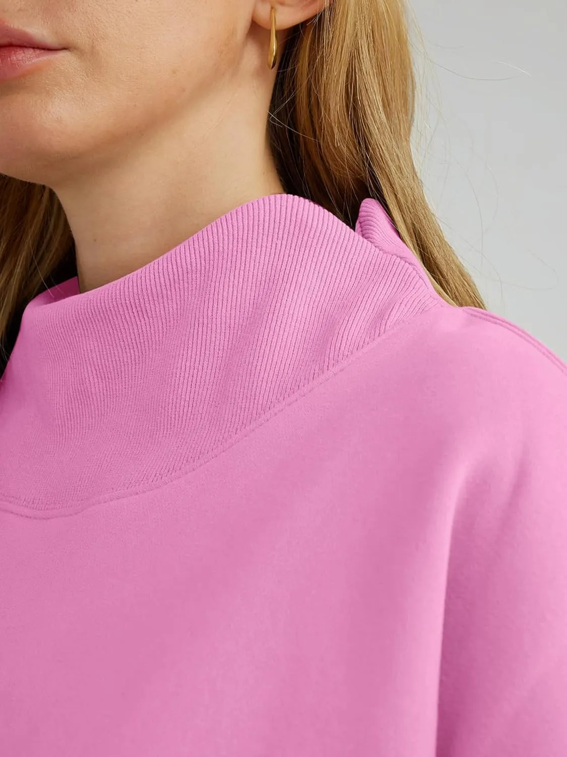 Womens Oversized Sweatshirts Turtleneck Pullover Long Sleeve Hoodies Tops - Fall Outfits 2024 Clothes