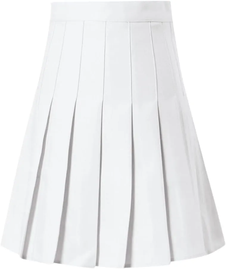 Women's Pleated Skirt Mini Skirt High Waisted Plain A-Line Solid Color Tennis Loose Casual Trendy 2025