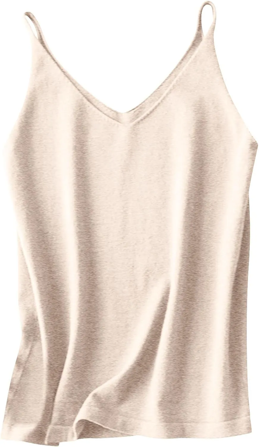 Womens Spaghetti Strap V-Neck Ribbed Knit Tank Tops Soft Camisole Casual Sleeveless Shirts Cami Top Basic Layering