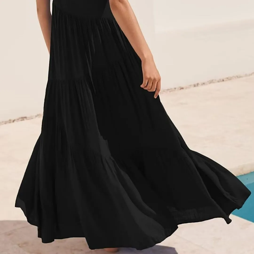Womens Summer Dresses Spaghetti Strap Maxi Dresses for Women Boho Dress Sun Dresses for Women 2025
