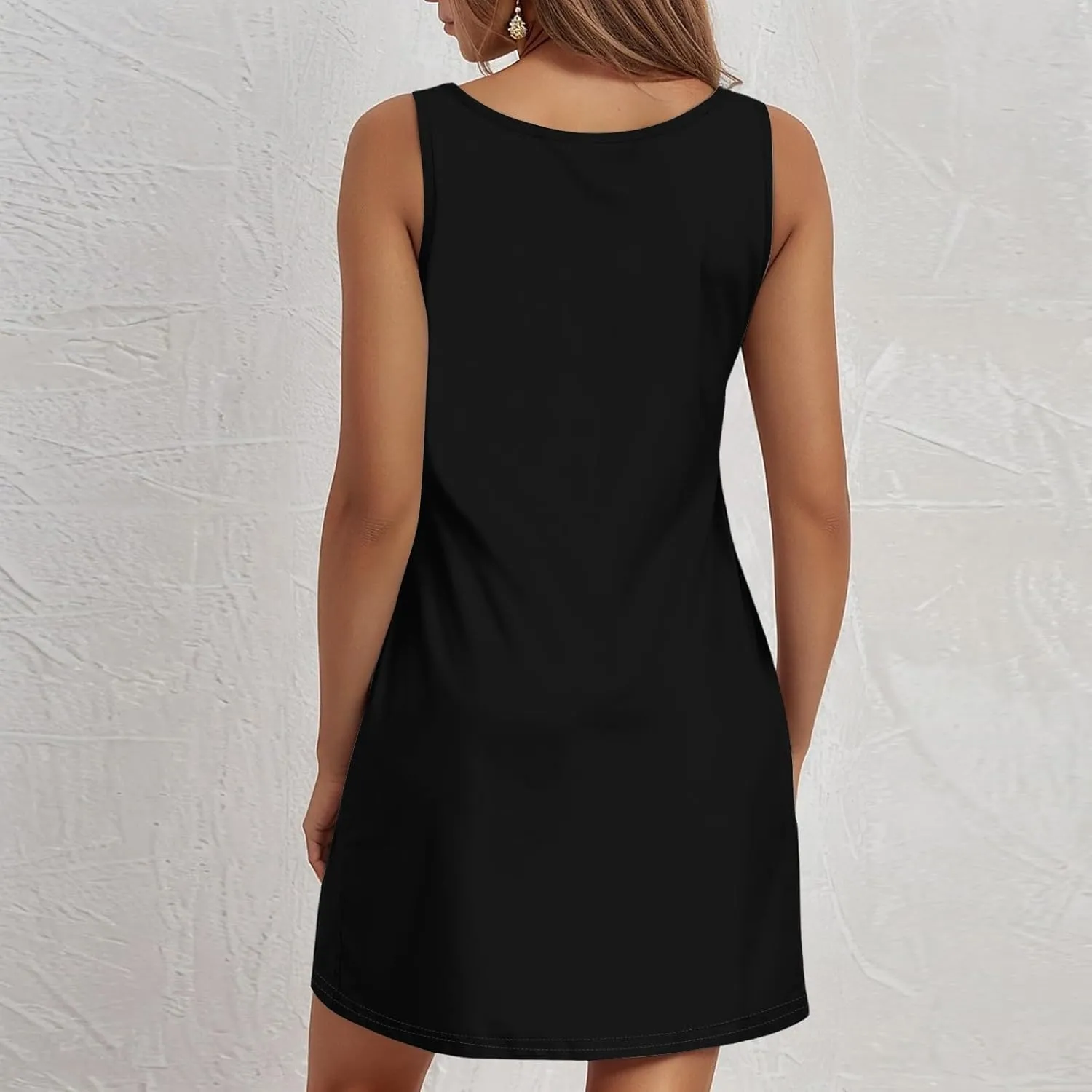 Womens Summer Mini Sundresses Casual Trendy Sexy Off Shoulder Sleeveless Short Dress Elegant Floral Flowy Tank Dress