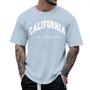 ZYXTIM Mens T Shirrs Classic Graphic Short Sleeve Crew Neck Summer Casual Tee Solid Color Hip Hop Trendy Loose Tops Plus Size
